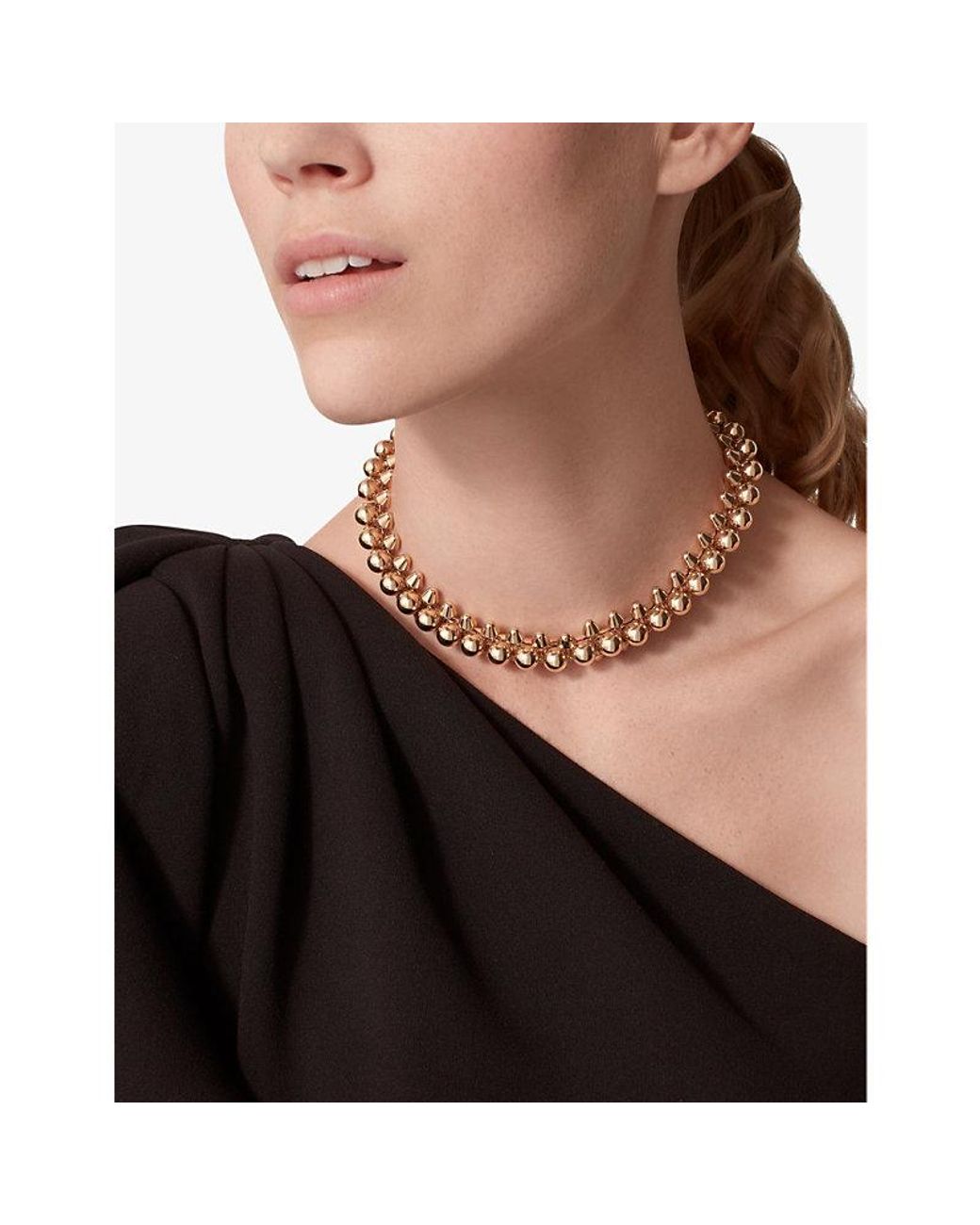 Cartier Metallic Clash De Supple Xl 18Ct Rose- Necklace