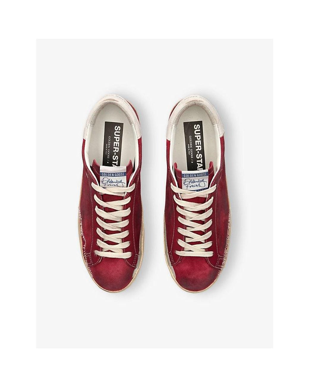 Golden Goose Deluxe Brand Pink Super Star 40375 Suede Trainers for men