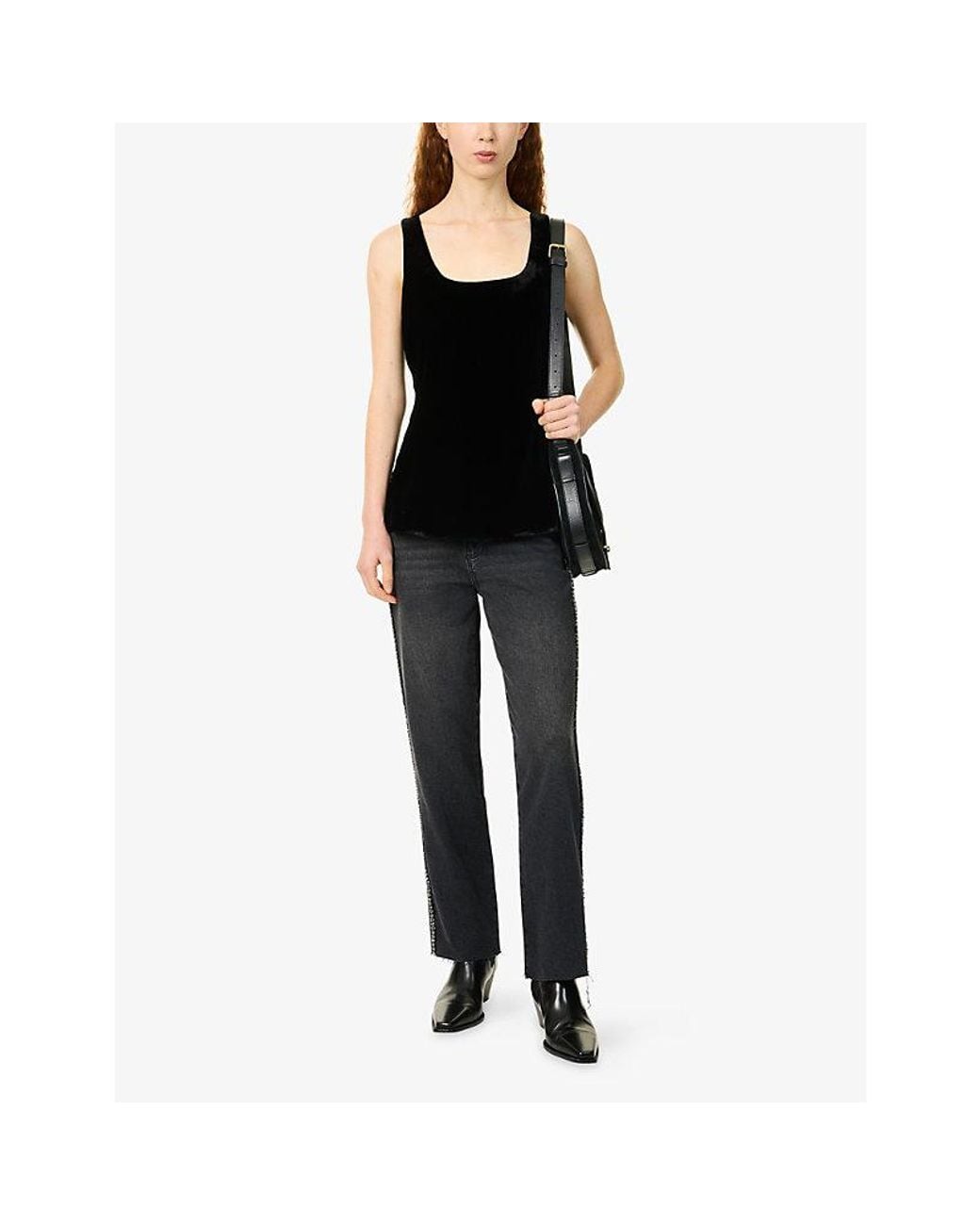 PAIGE Blue Mason Ankle-Crop Denim Jeans