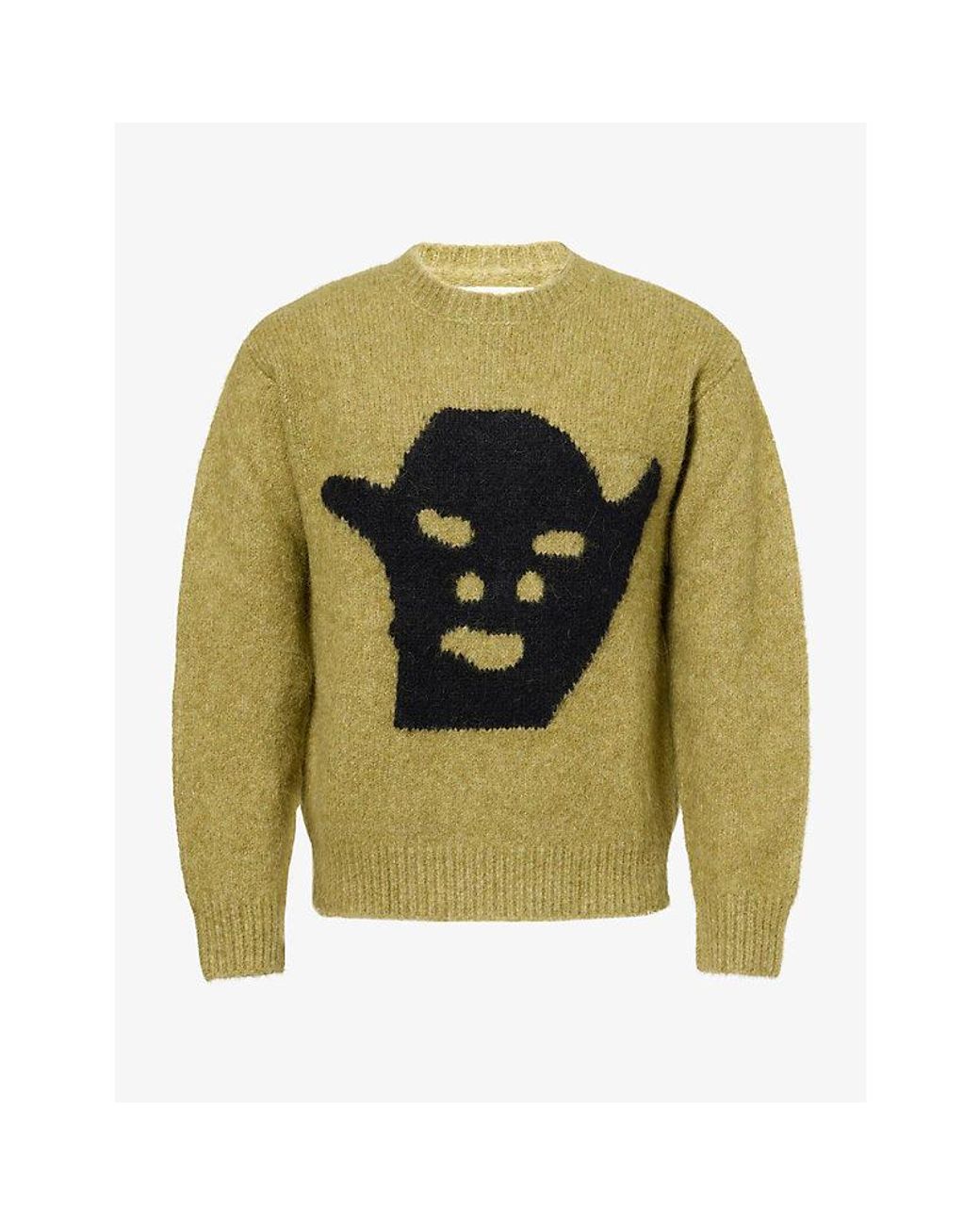 Heresy Green Goblin Relaxed-Fit Knitted Jumper for men