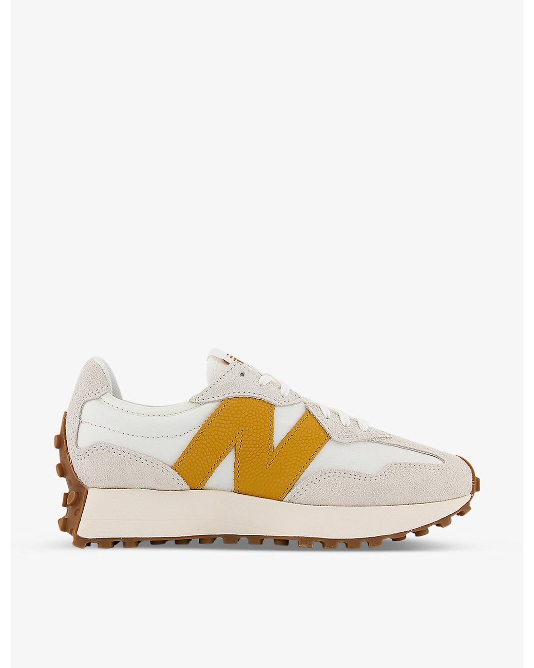 New Balance Suede 327 Lowtop Woven Trainers Lyst UK