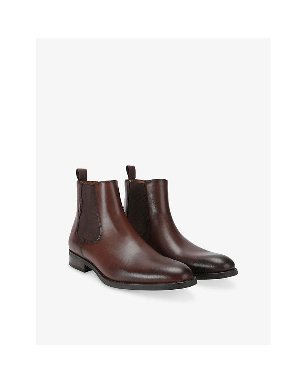 Steve Madden Brown Brompton Leather Chelsea Boots for men