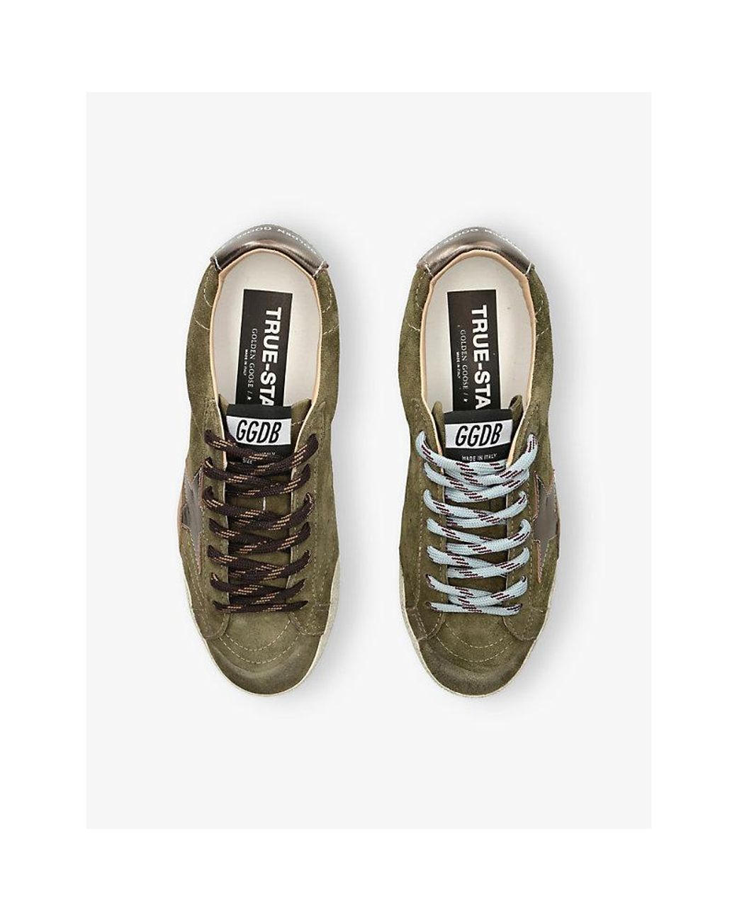 Golden Goose Deluxe Brand Green True Star 35679 Suede Trainers