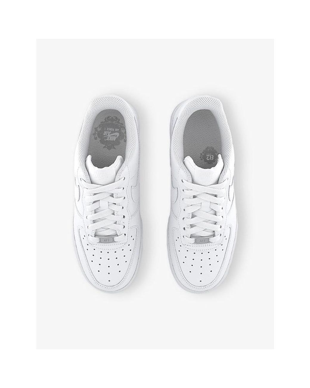 Nike White Air Force 1 '07 Low-Top Leather Trainers