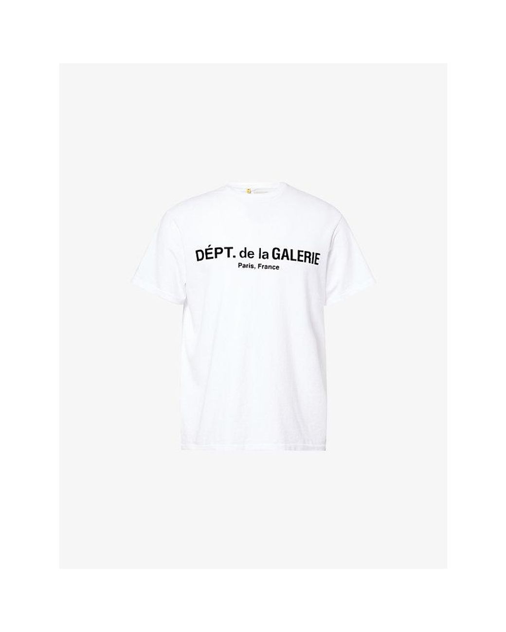 GALLERY DEPT. White Logo-Print Crew-Neck Cotton T-Shirt for men