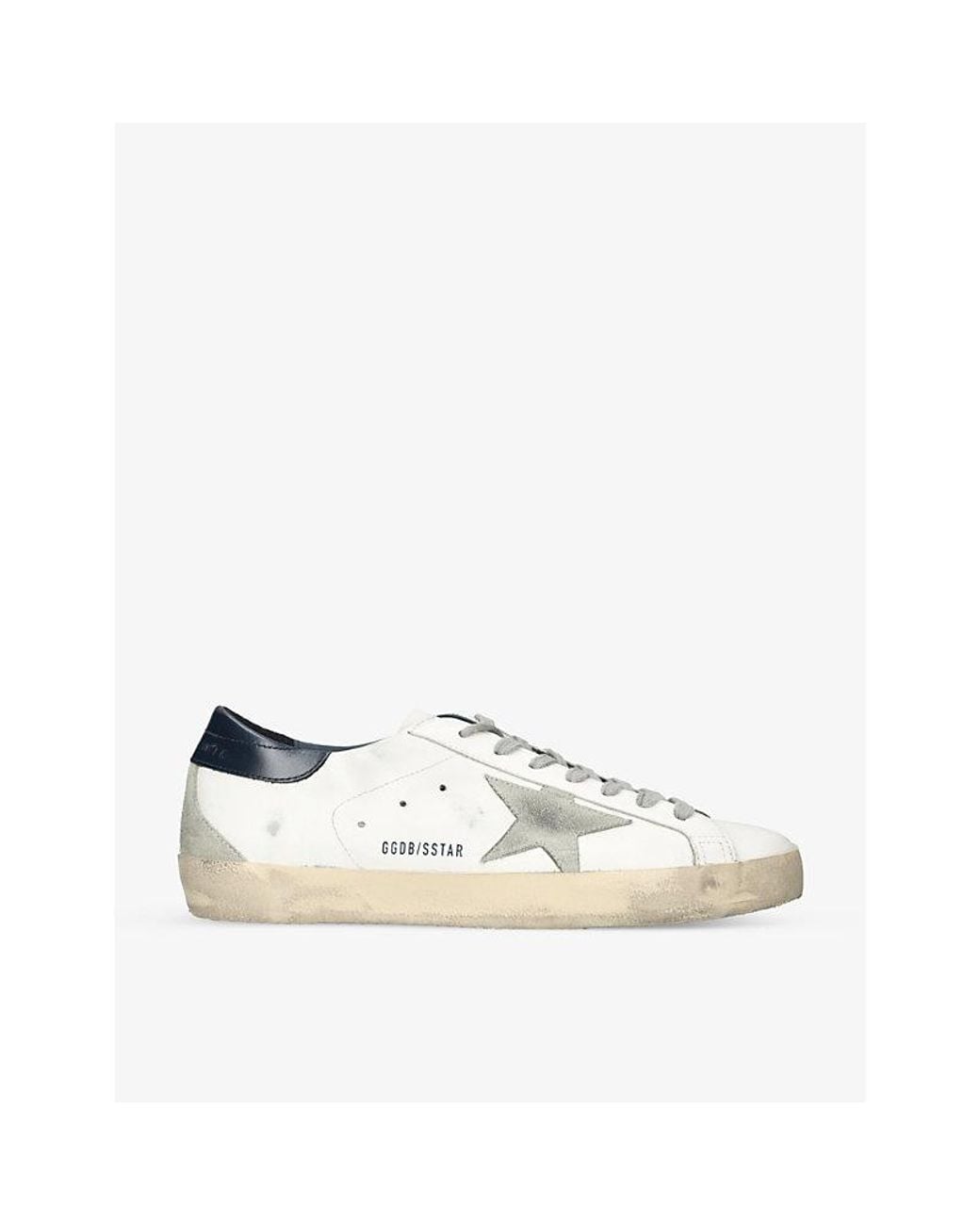 Golden Goose Deluxe Brand Natural Superstar Star-Appliqué Leather Low-Top Trainers for men