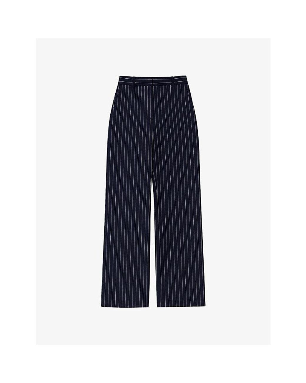 Ro&zo Blue Pinstripe Tailored Woven Trousers