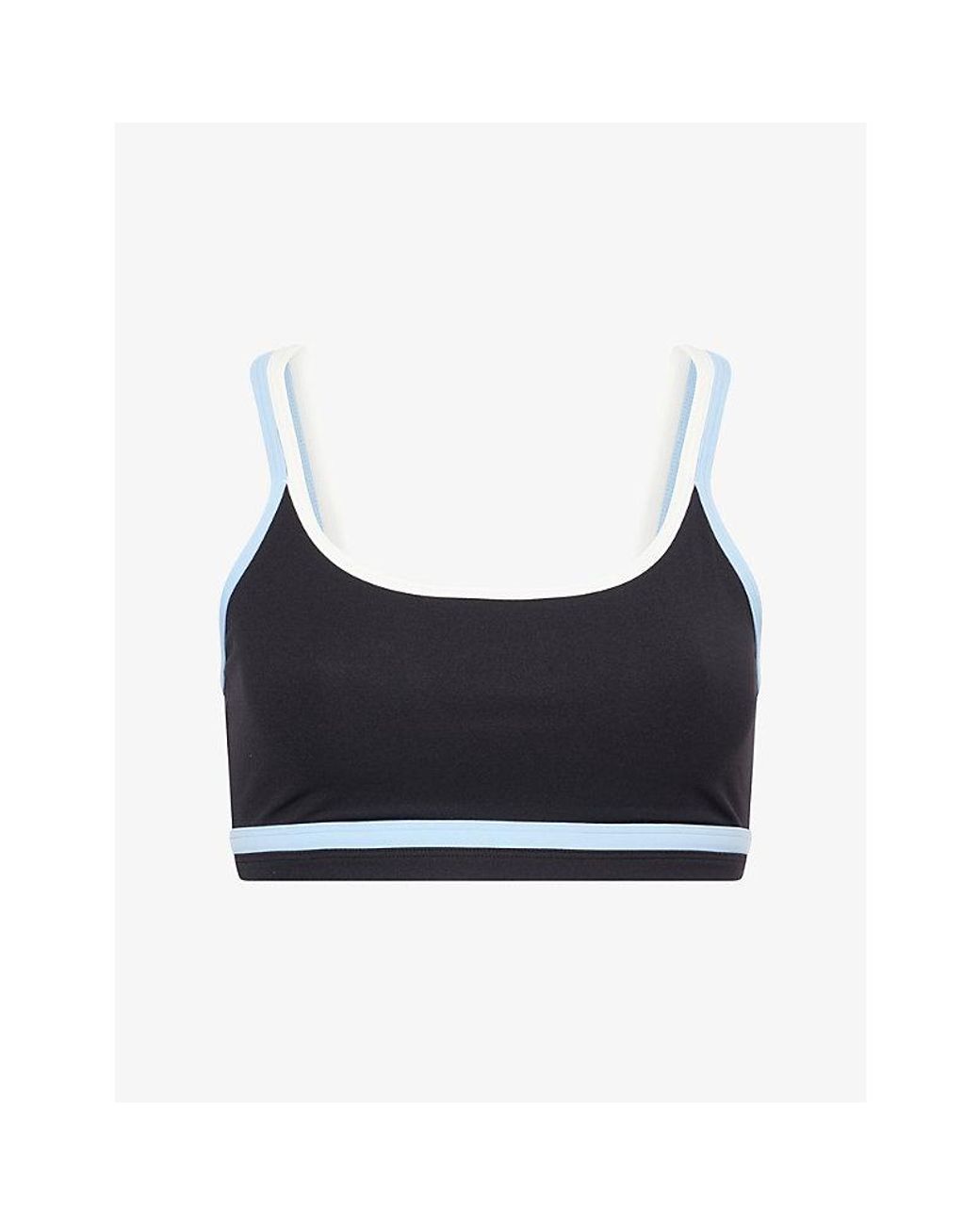 Splits59 Blue Eva Double-Strap Sports Bra