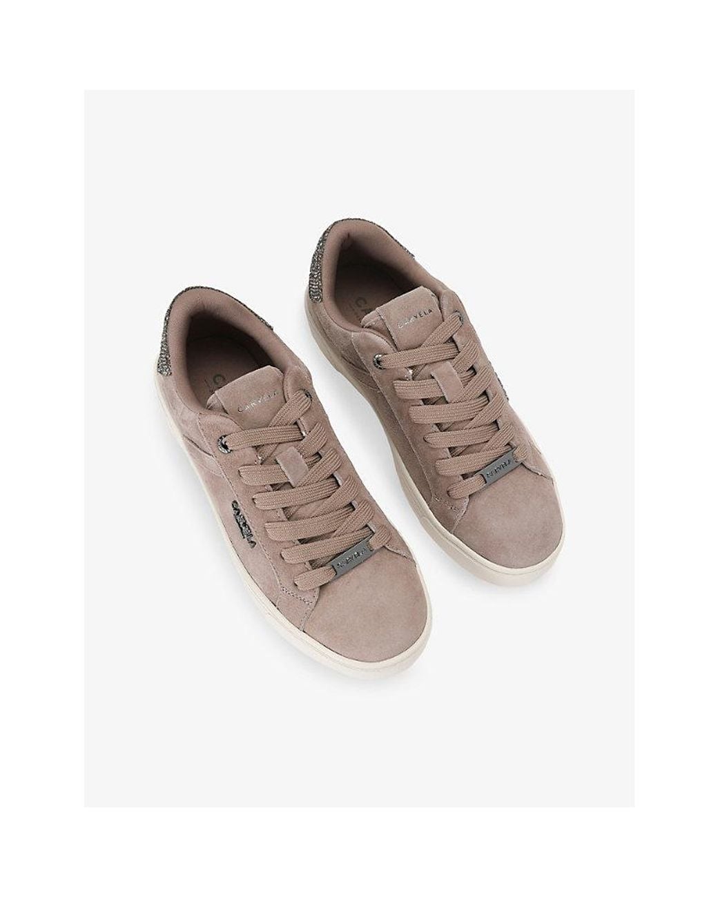 Carvela Kurt Geiger Pink Daze Suede Trainers