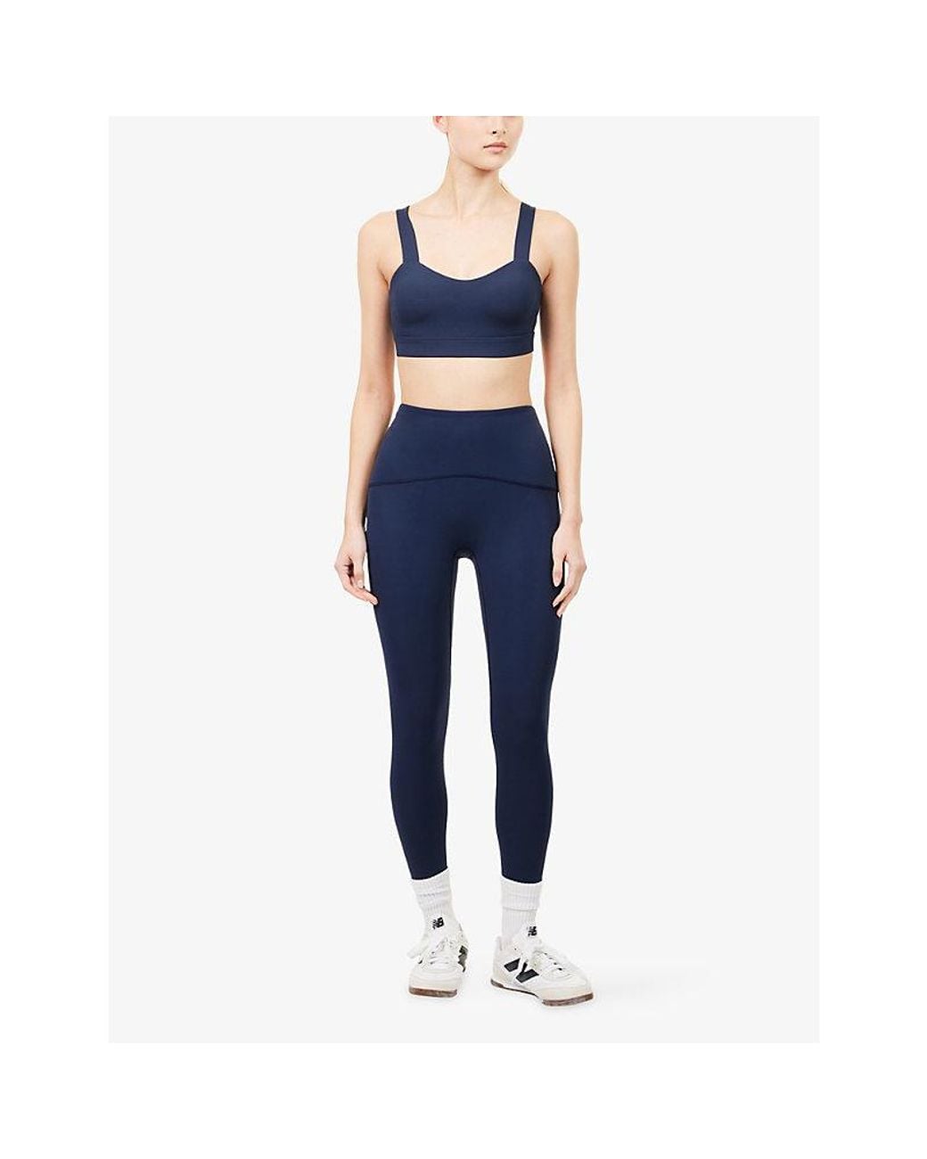 Spanx Blue Shape Booty Gym Leggings