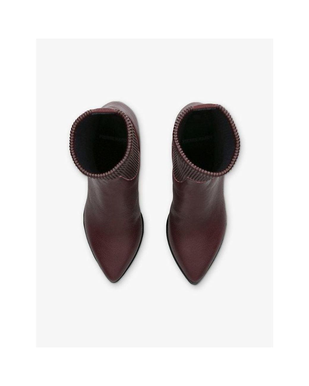 Pierre Hardy Brown Rodeo Grain Leather Heeled Ankle Boots