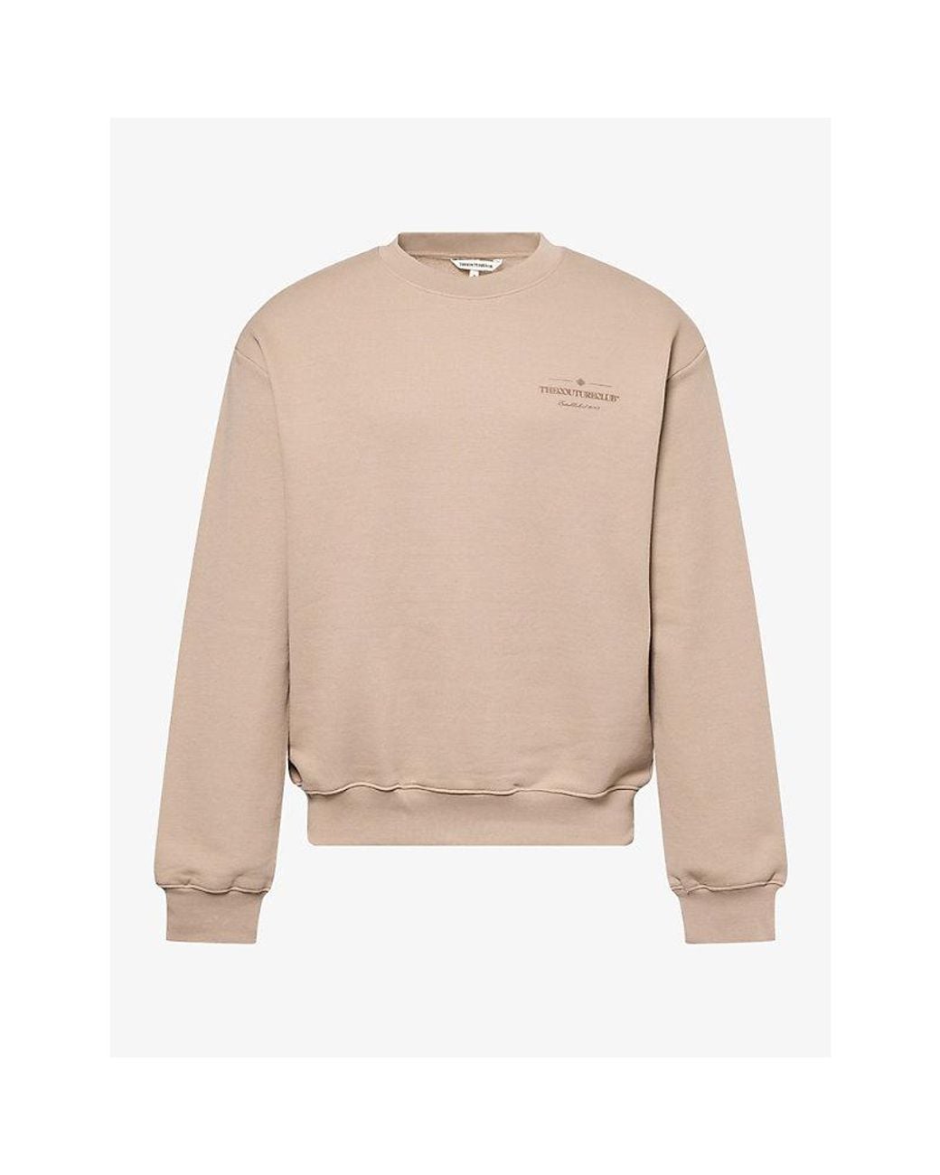 Screenprint Emblems The Couture Club Copyright Graphic Cotton Jumper in Natural for Men | Lyst