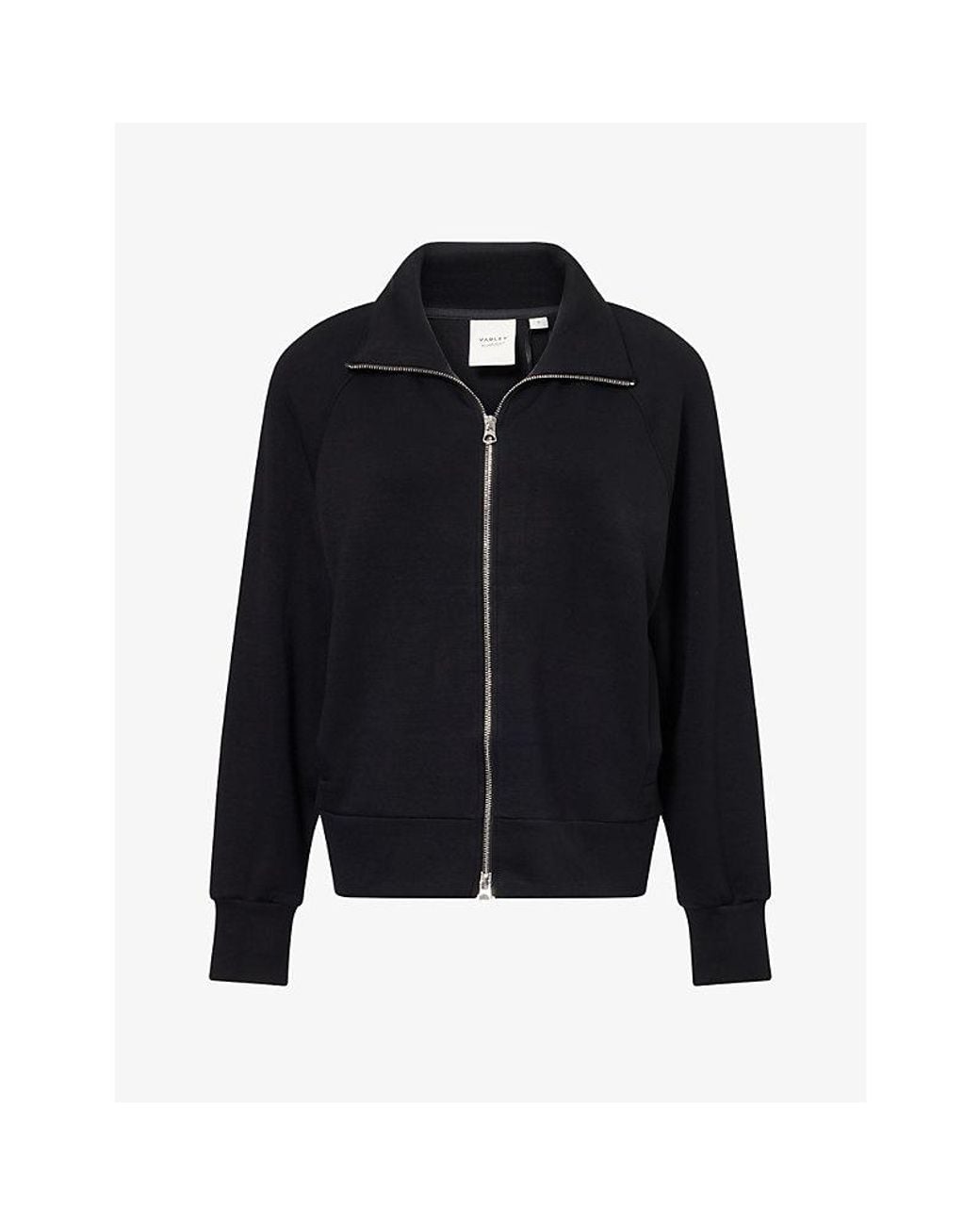 Varley Blue Doublesoft Tyde Zip-Through Woven Jumper