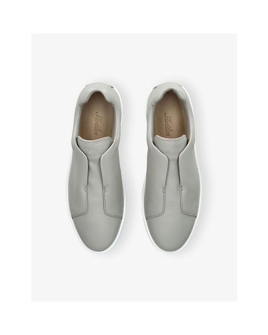 Aurélien White Aur3 Suede Trainers for men