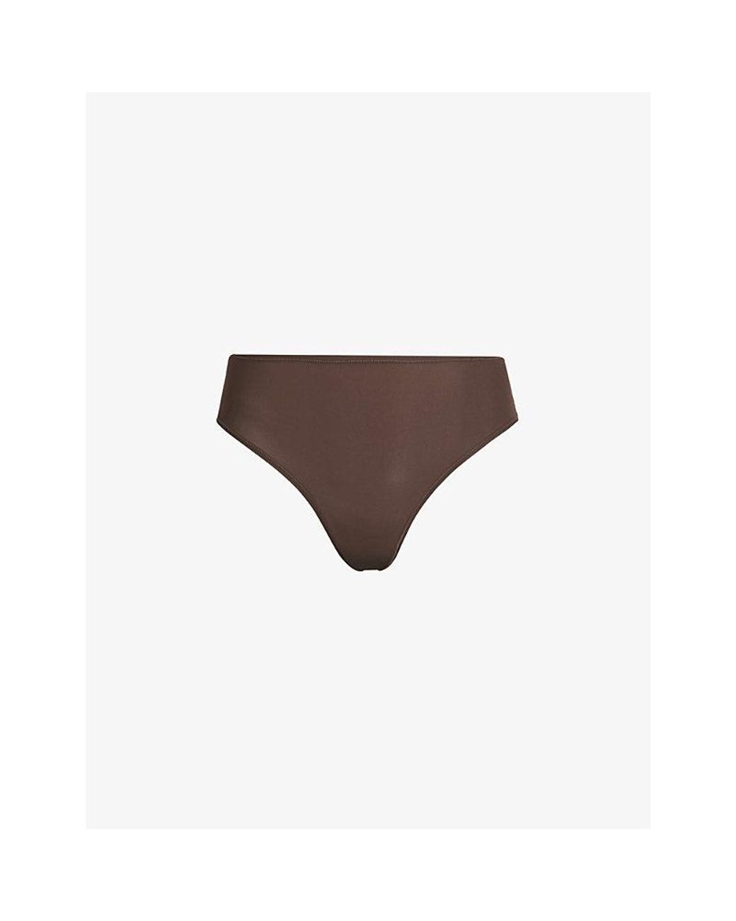 Skims Brown Fits Everybody Cheeky Stretch-jersey Brief