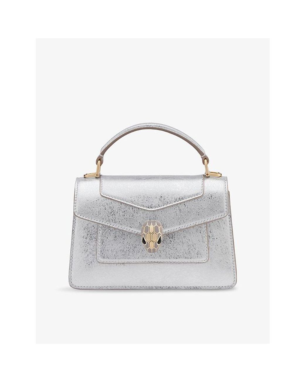 BVLGARI Serpenti Forever Mini Stud-Embellished Leather Top