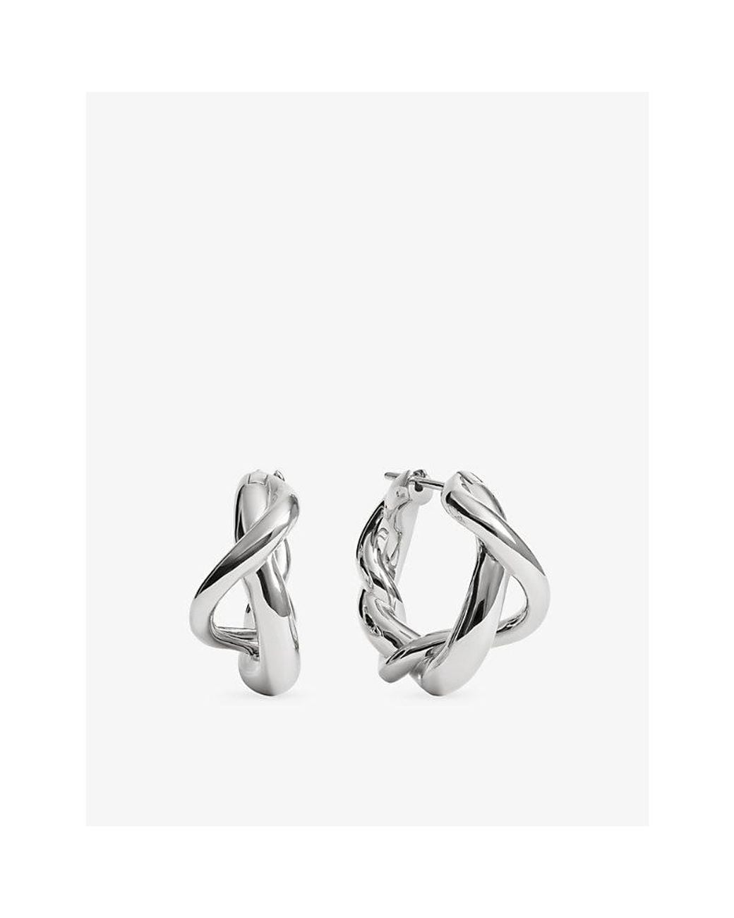 Monica Vinader Metallic Ochre Medium Sterling- Hoop Earrings