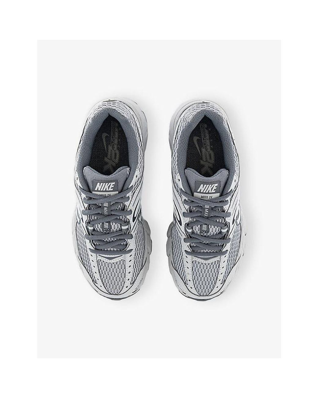 Nike White Air Max Moto 2K Mesh And Faux-Leather Trainers