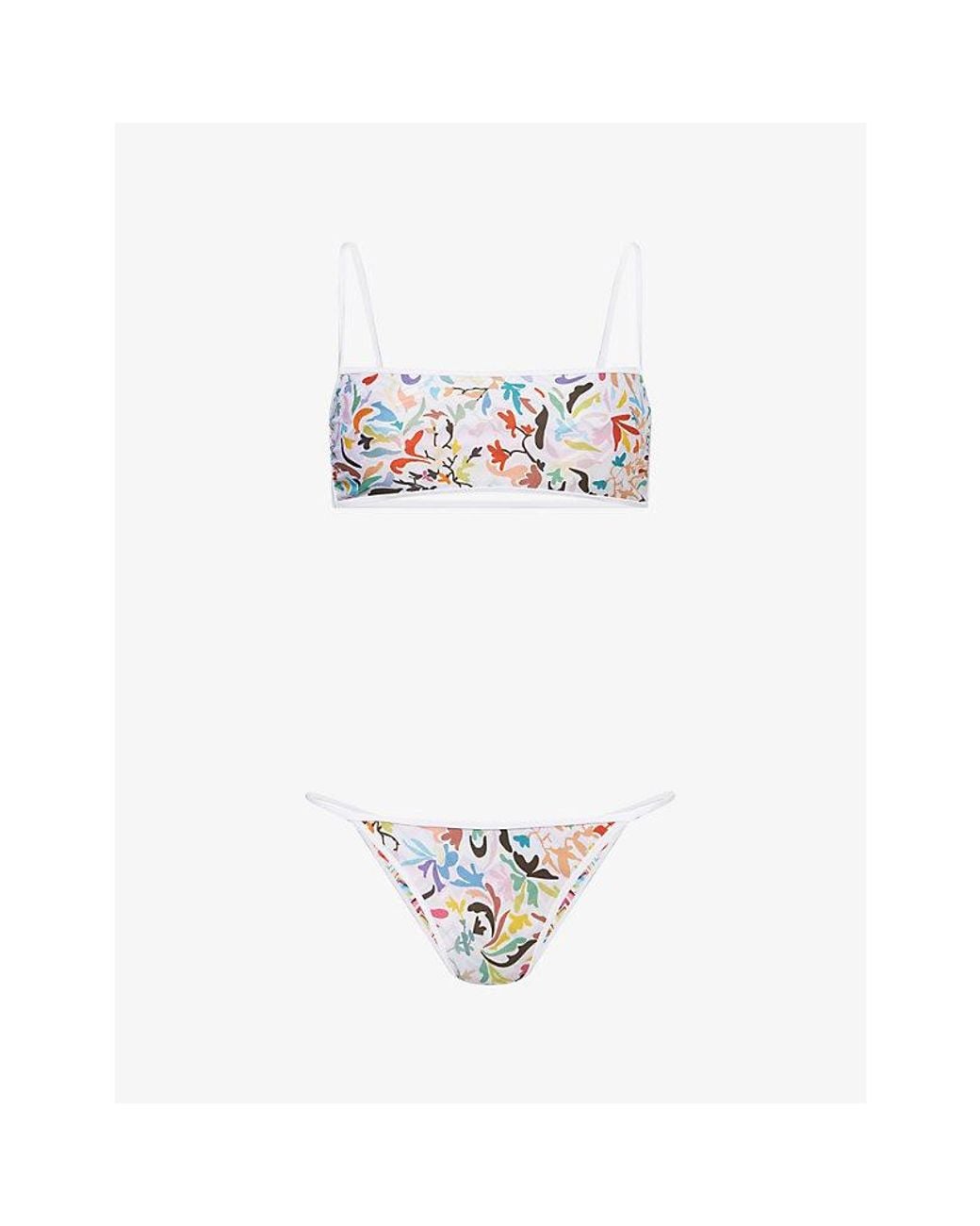 Missoni White Reversible Triangle Bikini Set