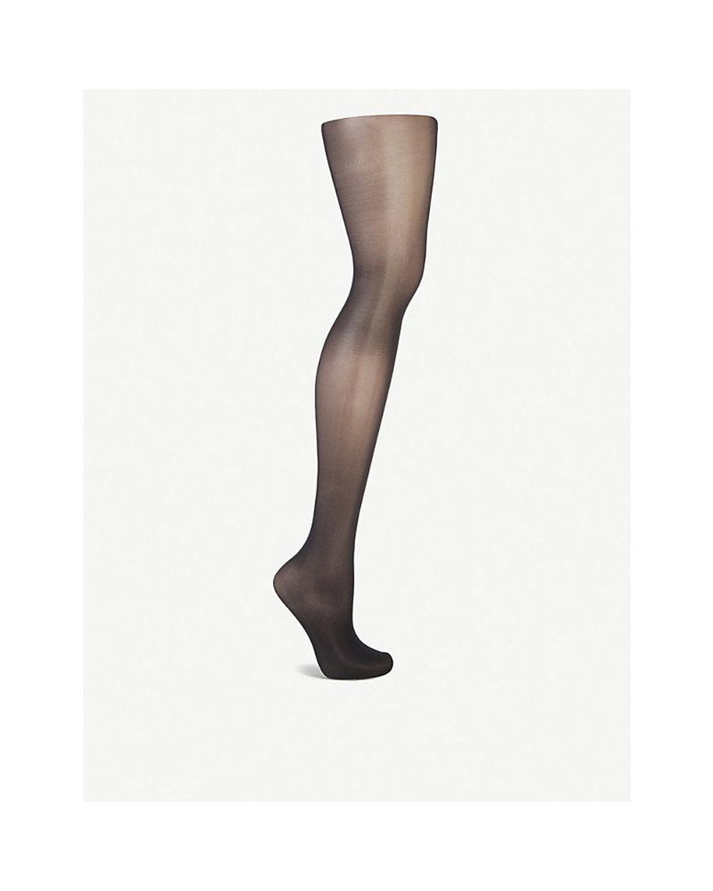 Wolford White Individual 10 Nylon-Blend Tights