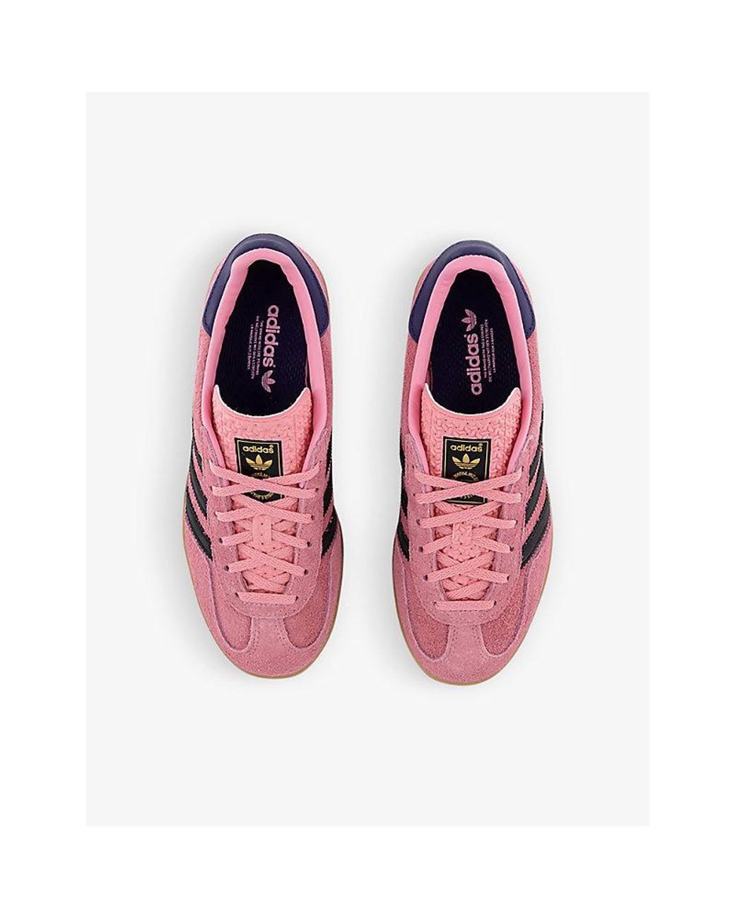 adidas Gazelle Indoor Low-top Suede Trainers in Pink | Lyst