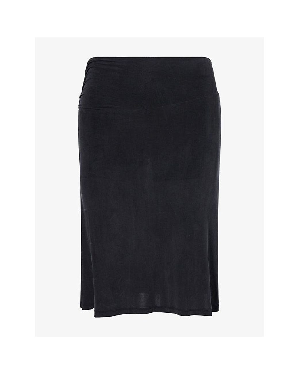 Peachy Den Blue Kylie Low-Rise Stretch-Jersey Midi Skort