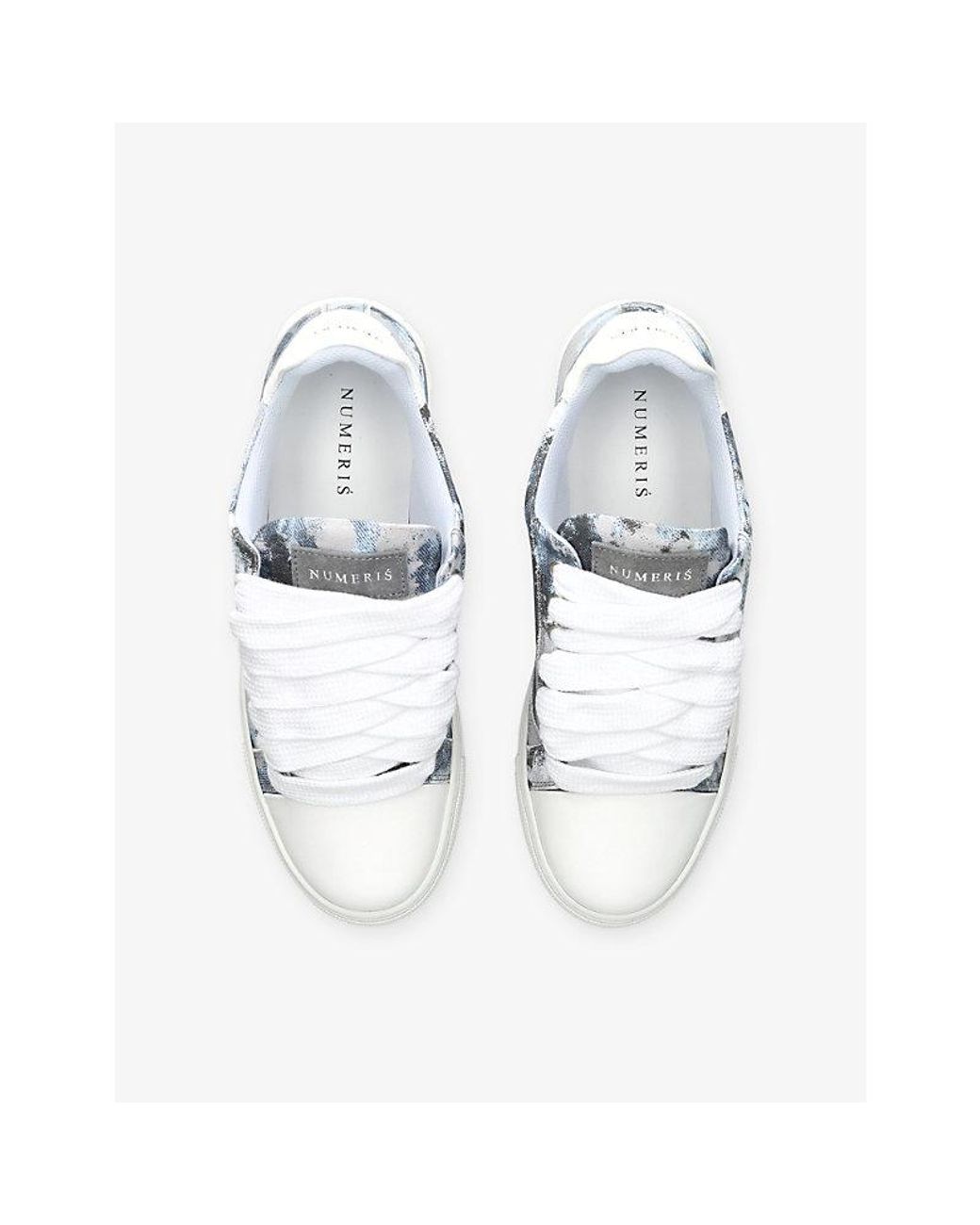 NUMERIS White Atelier Canvas Trainers for men