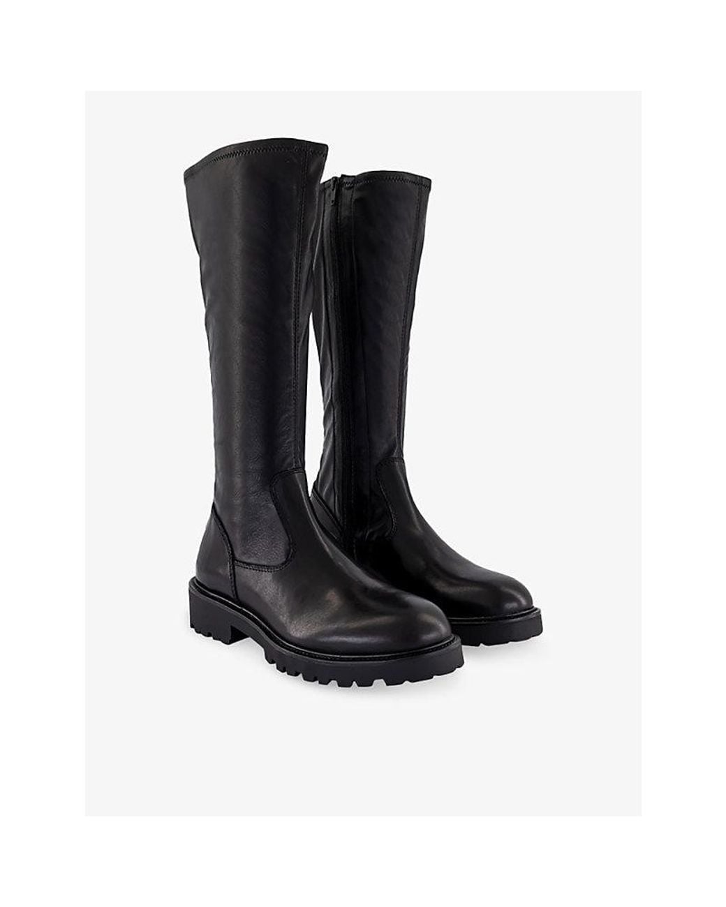 Vagabond Black Kenova Closed-Toe Faux-Leather Boots
