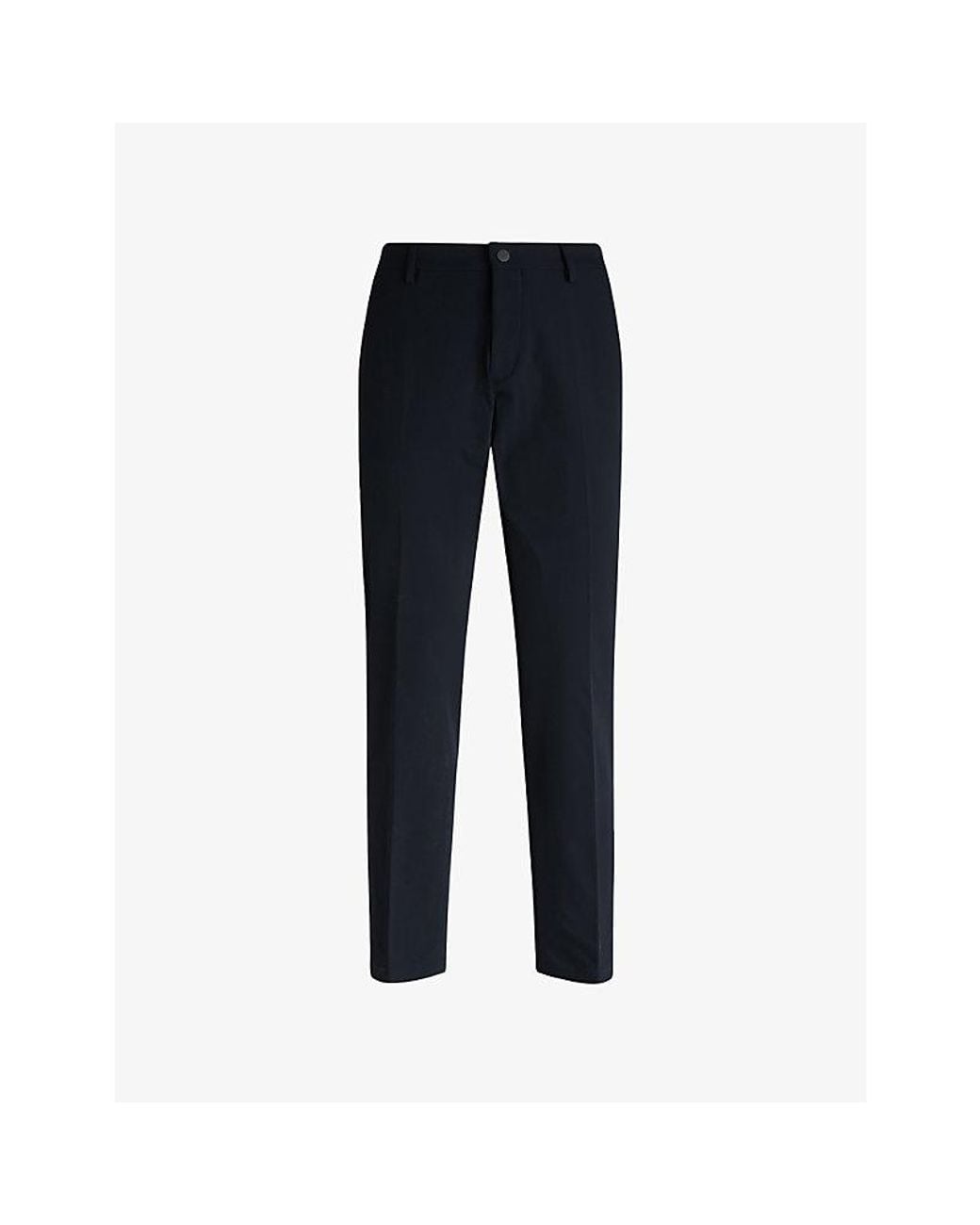 Boggi Blue Btech Performance Slim-Leg Stretch-Woven Trousers for men