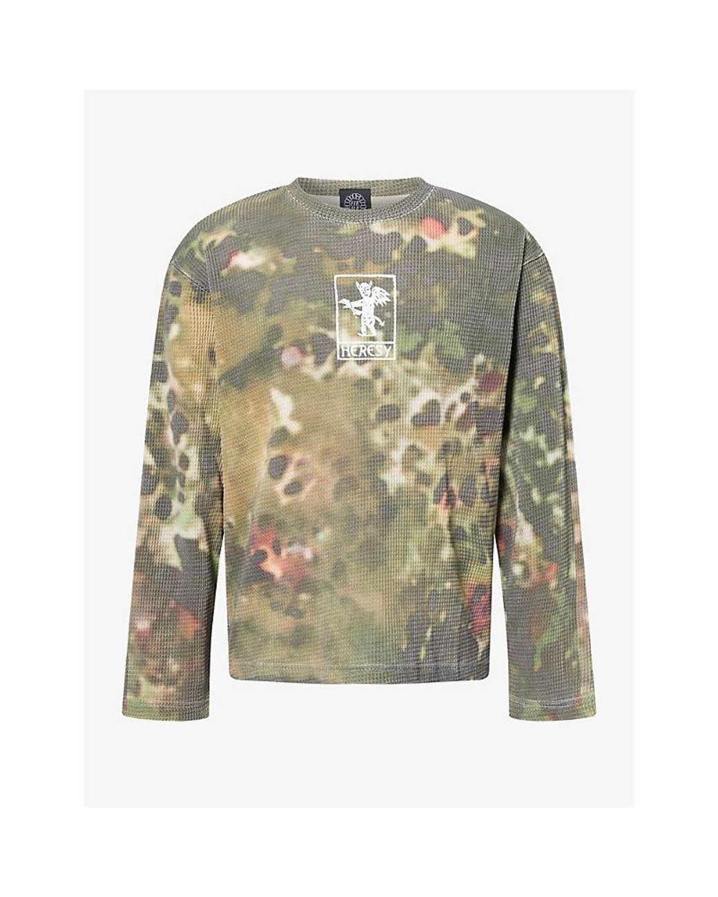 Heresy Green Rogue Brand- Waffle-Knit Top for men
