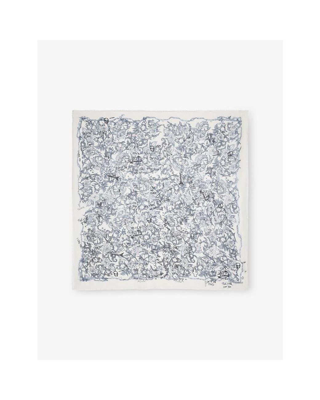 Zadig & Voltaire Multicolor Zadig & Voltaire X Kerry Rose Graphic-Print Modal Scarf