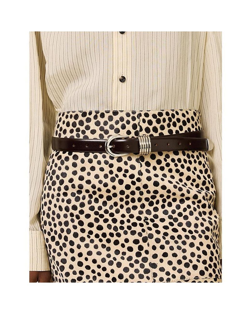 DEHANCHE Multicolor Hollyhock Leather Belt