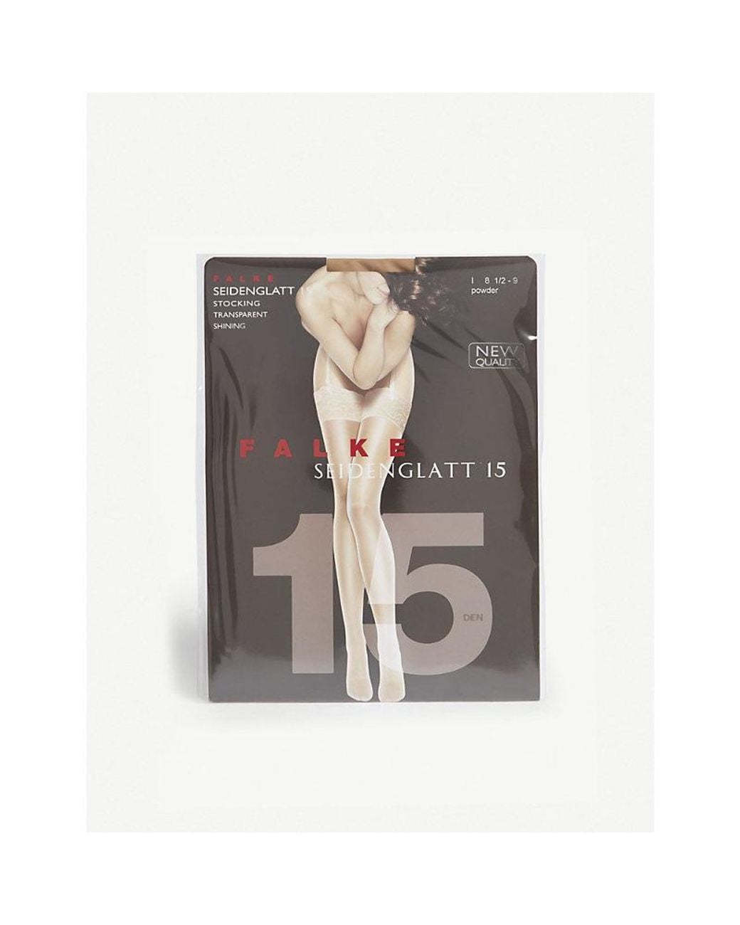 Falke White Seidenglatt 15 Knitted Stockings