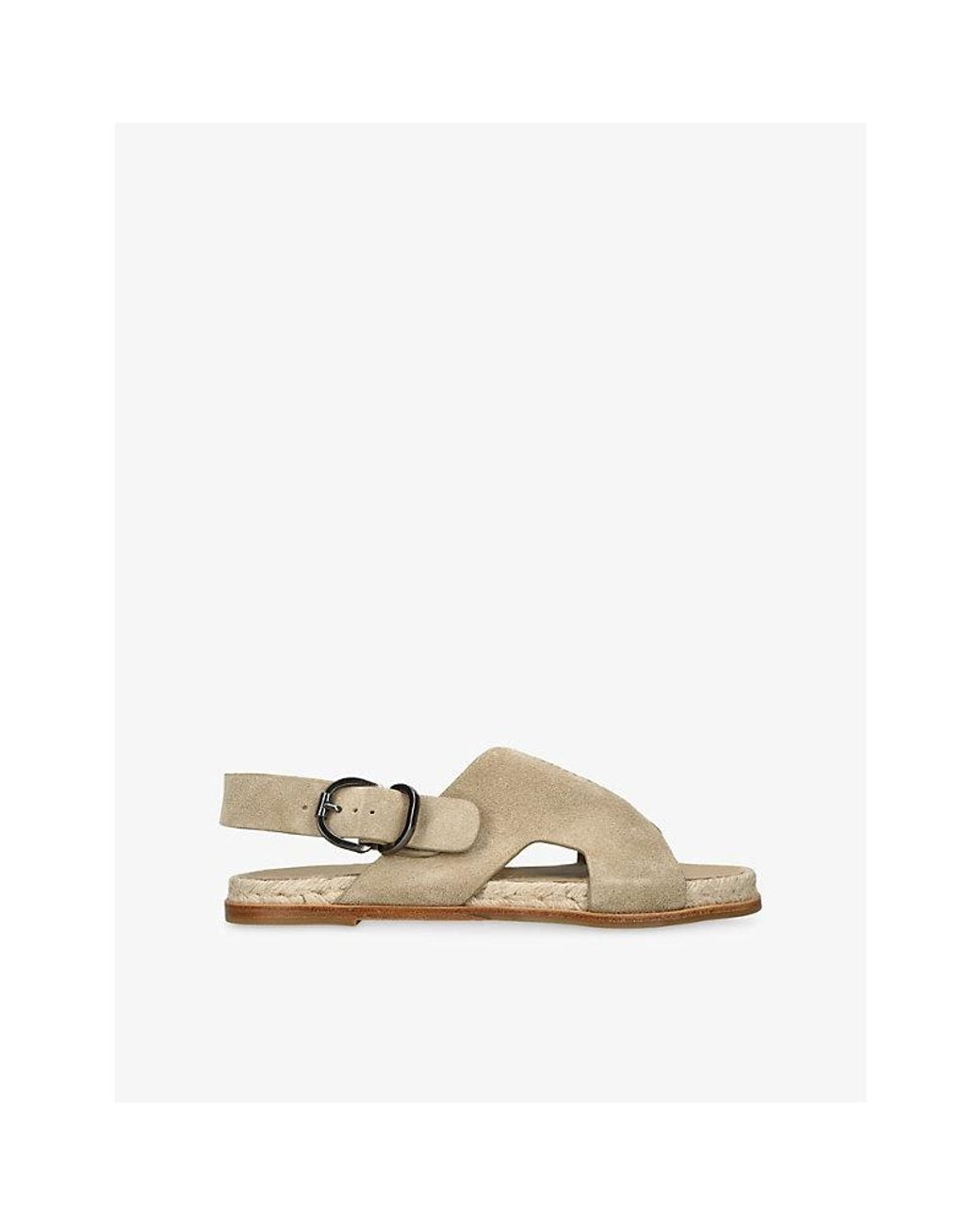 Castaner Natural Philo Open-Toe Suede Sandals
