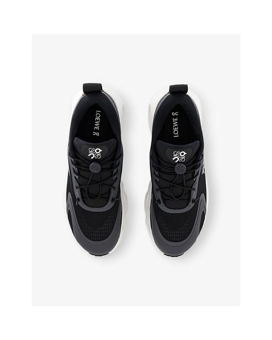 Loewe Black X On Cloudsolo Woven Trainers