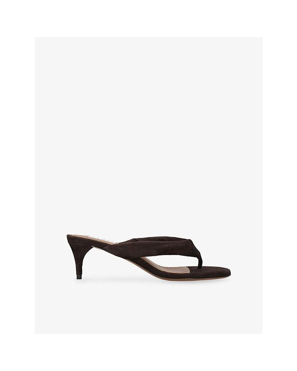 Alaïa Black Padded 55 Suede Sandals
