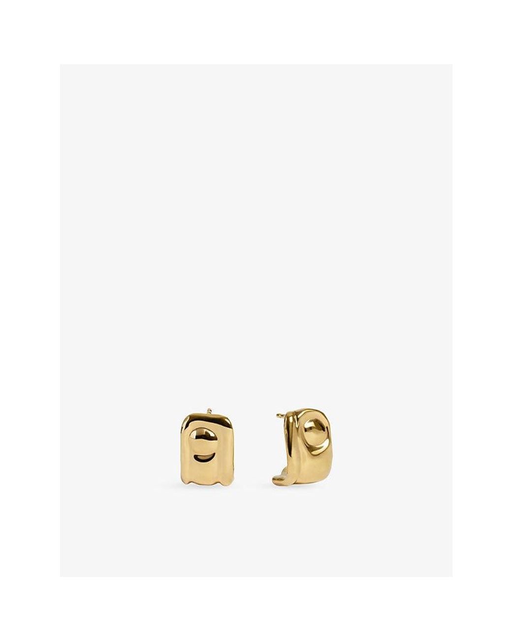 Monica Vinader Metallic Amaia Small 18Ct- Vermeil Hoop Earrings