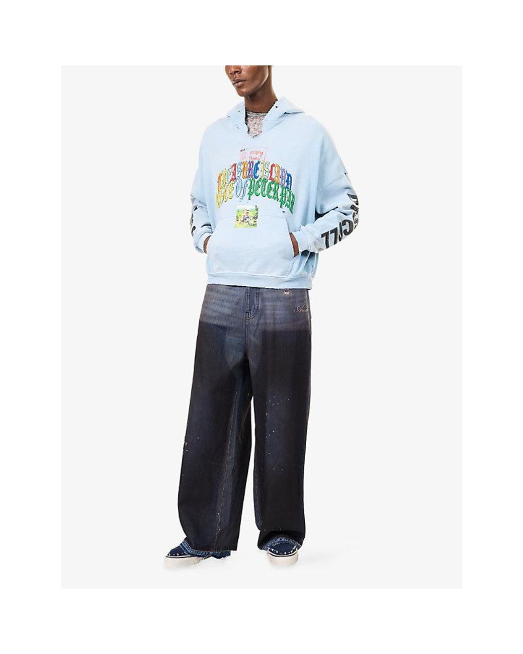 Paly Hollywood Blue Bobby Driscoll Cotton-Blend Hoody for men