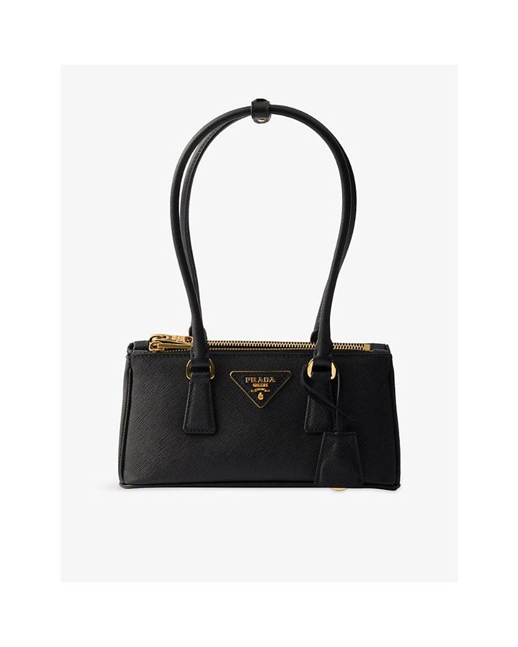 Prada Black Galleria Mini Saffiano Leather Shoulder Bag