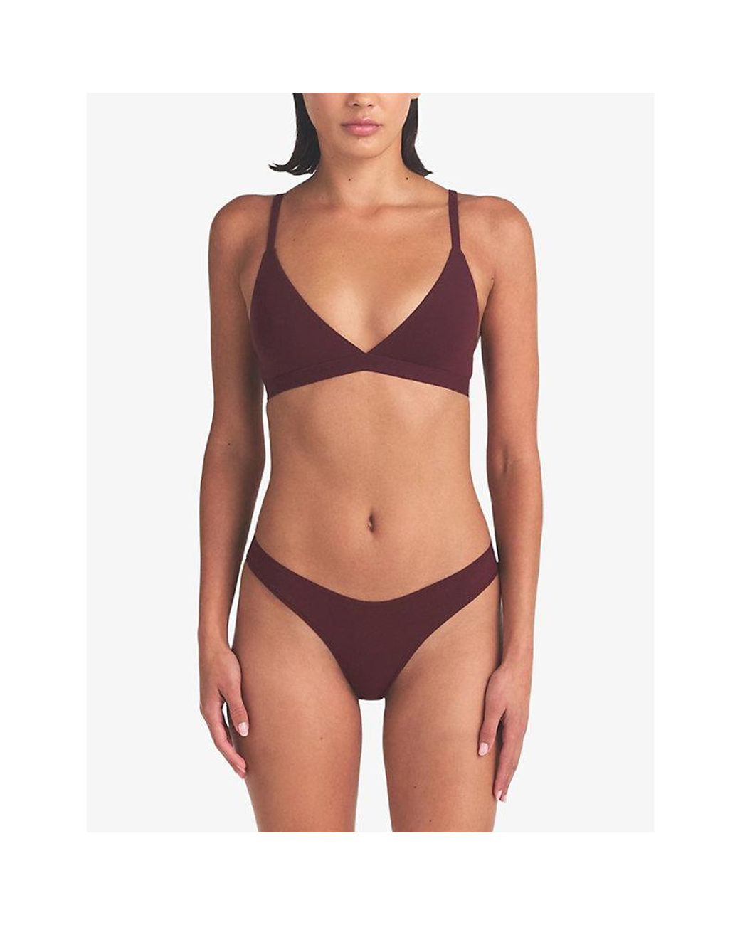 Skims Purple Fits Everybody Triangle Bralette