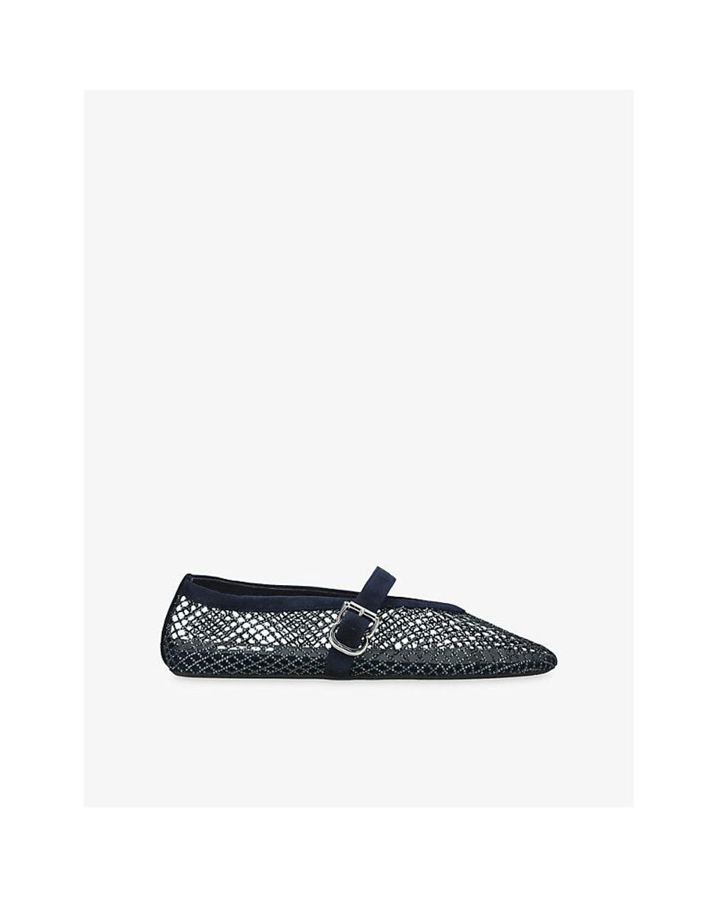 Alaïa Blue Ballerina Mesh Ballet Flats