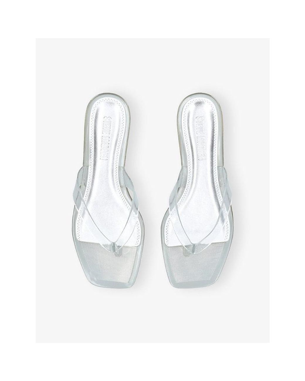 Steve Madden White Trella Pvc Sandals