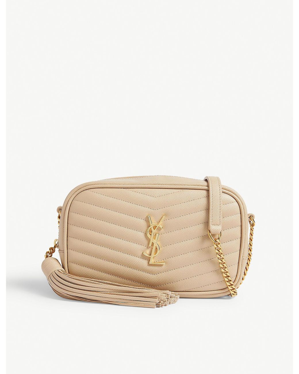 Saint Laurent Mini Lou Quilted Leather Camera Bag Lyst