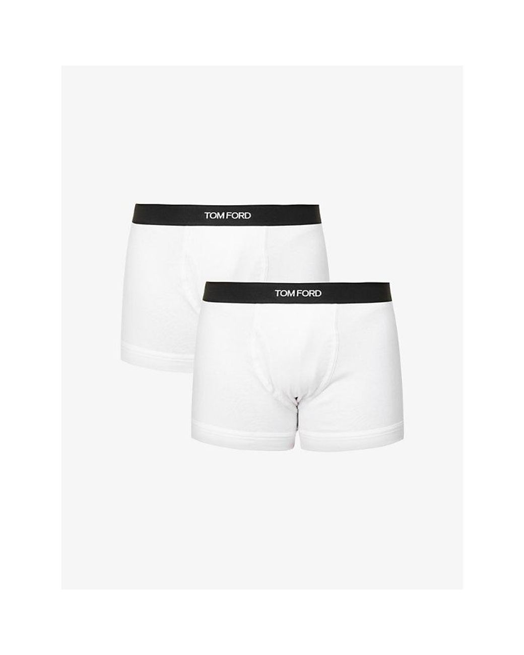 Tom Ford Logo-waistband Pack Of Two Stretch-cotton Boxers X in