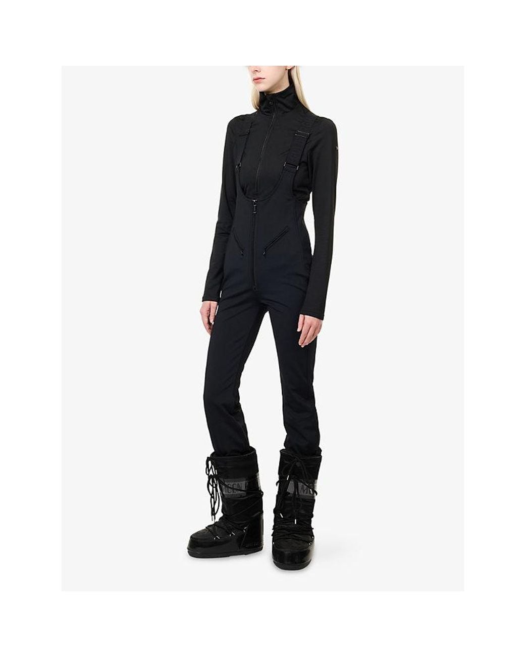 Goldbergh Blue Phoebe Shell Ski Trousers With Suspenders