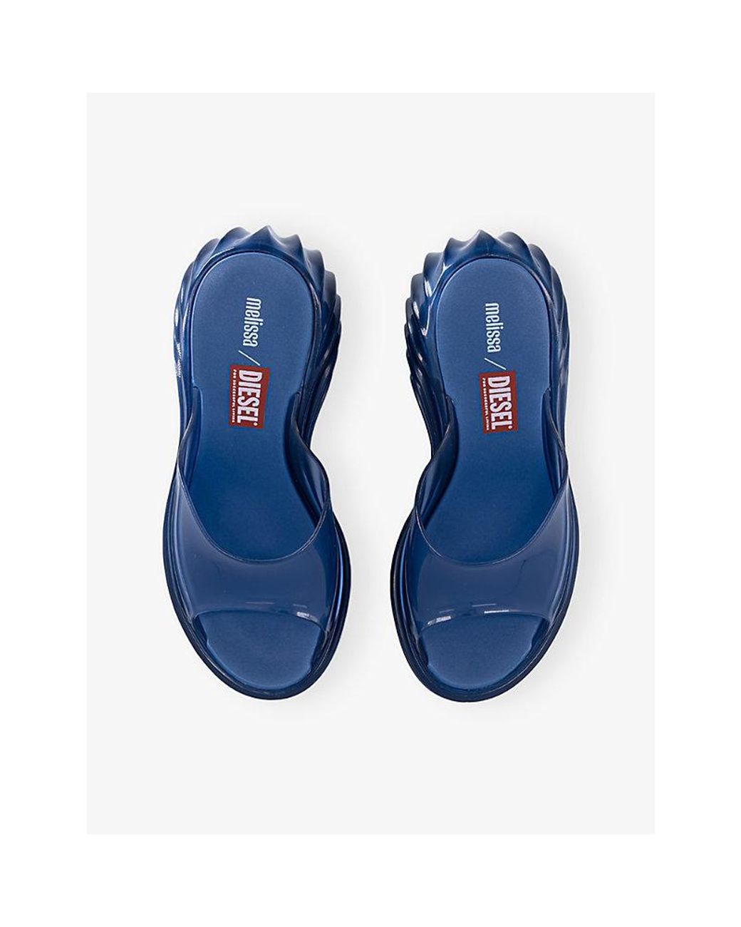 Melissa Blue X Diesel Quantum Pvc Platform Sandals
