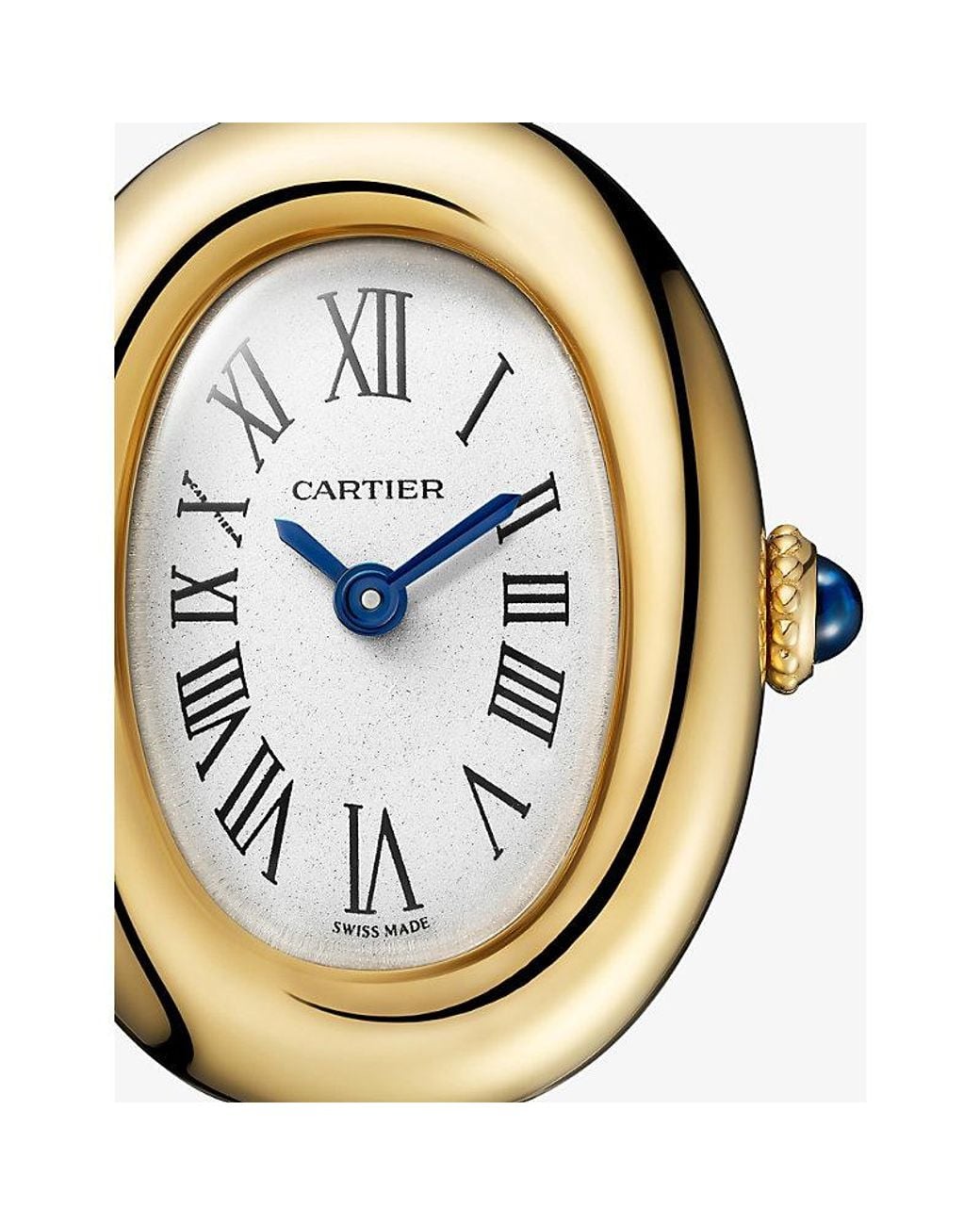 Cartier Metallic Baignoire Mini Size 16 18Ct- Quartz Watch 24.6Mm