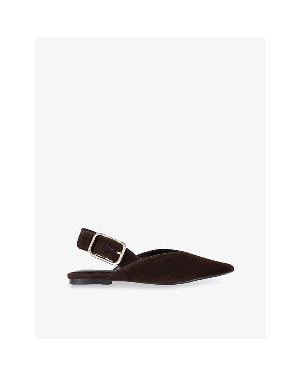 Steve Madden Black Sianna Leather Flats