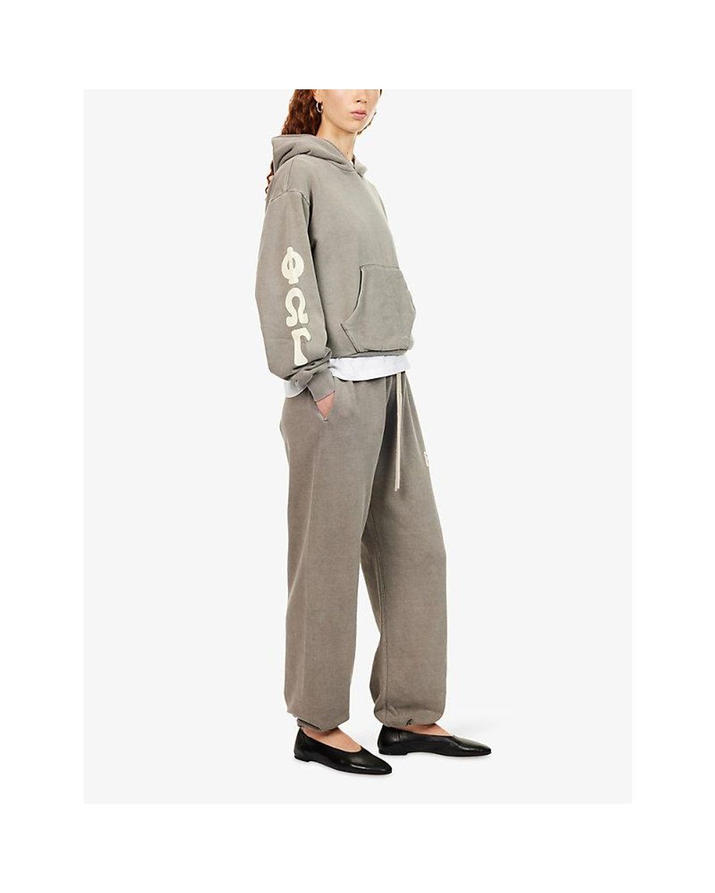 Fear Of God Gray 90S Classic-Fit Cotton-Fleece Hoody