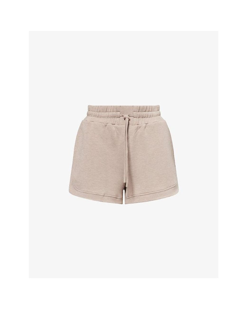 Varley Natural Ollie High-Rise Stretch-Jersey Shorts